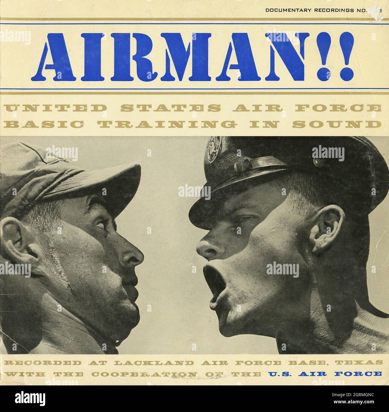 Airman!! Air Force Training - Vintage Vinyl Album Foto Stock