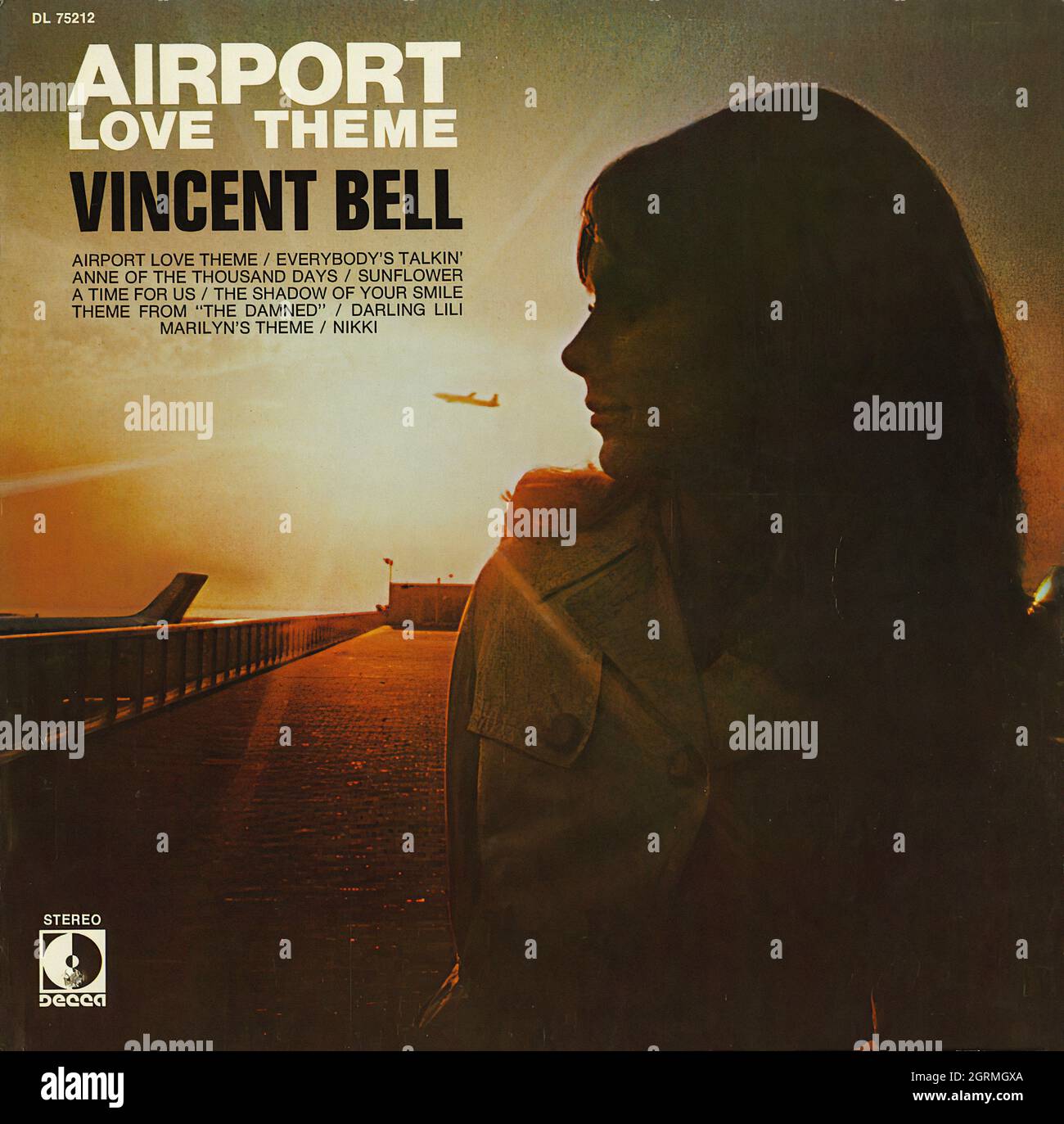 Airport Love Theme - Vintage Musical Vinyl Album Foto Stock