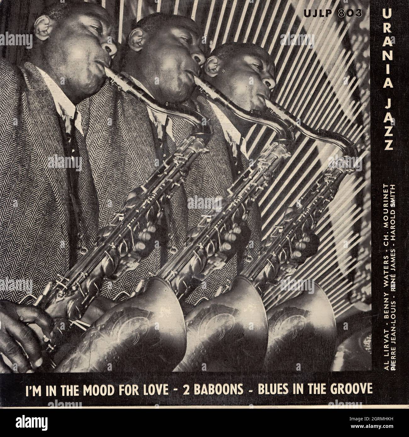 Al Lirvat et son Orchestre - Urania Jazz EP n°3 - copertina Vintage Vinyl Record Foto Stock