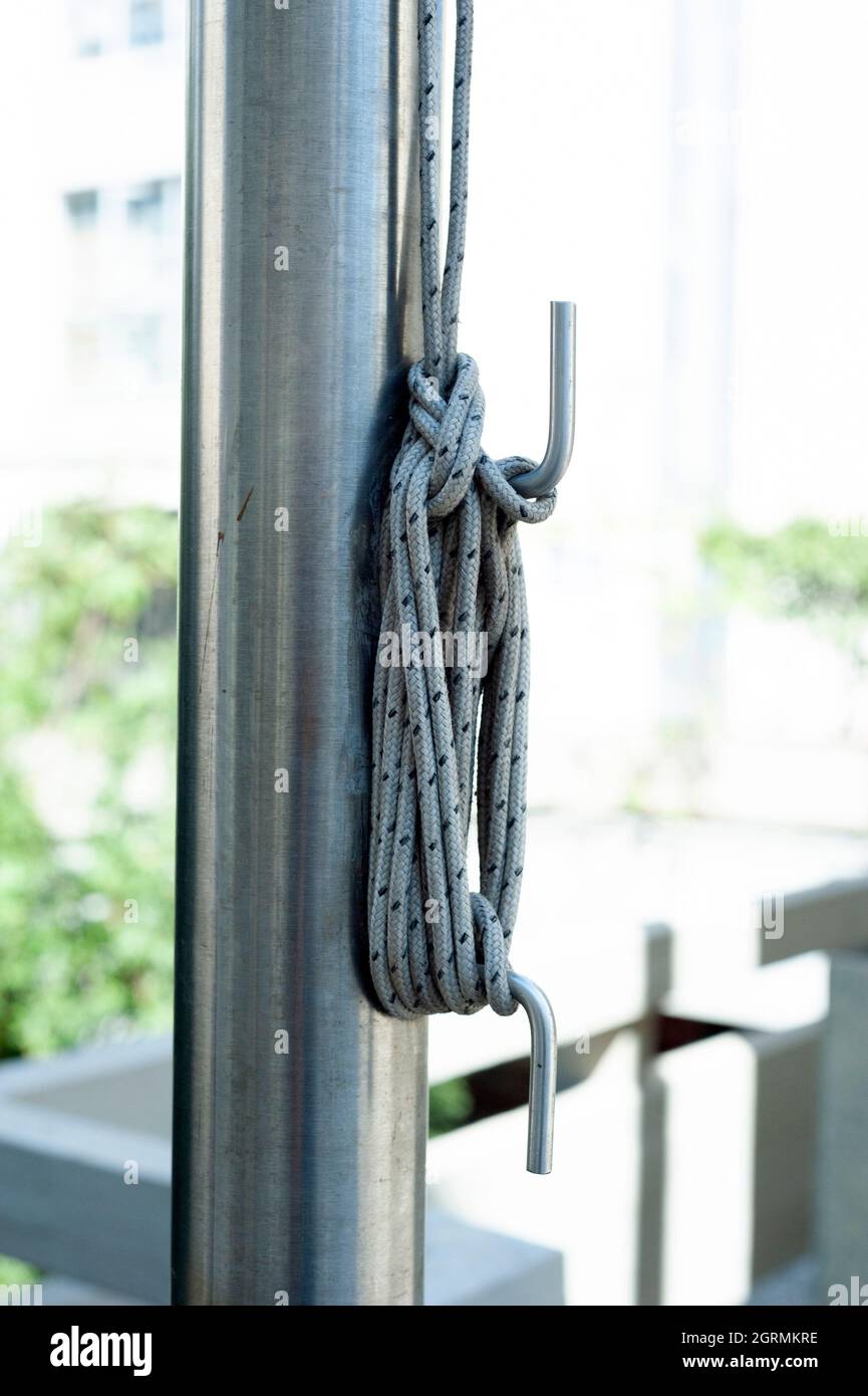 Flagstaff, flagstaff, flagstick, asta, asta, corda stock foto Foto Stock