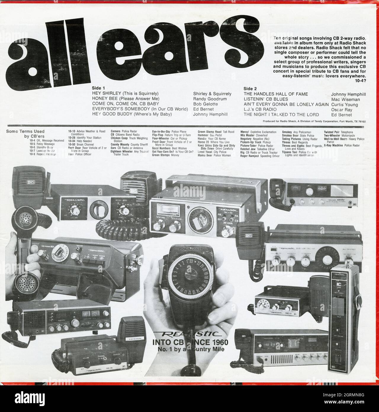 All Ears (BC) - Album di musica country vintage Foto Stock