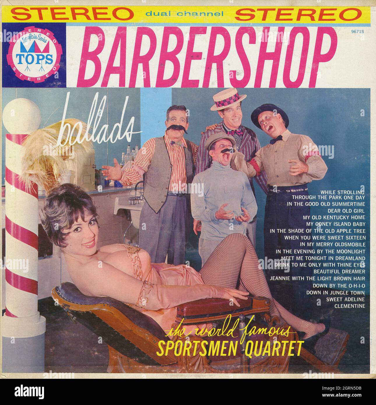 Barbershop Ballads - Vintage American Comedy Vinyl Album Foto Stock