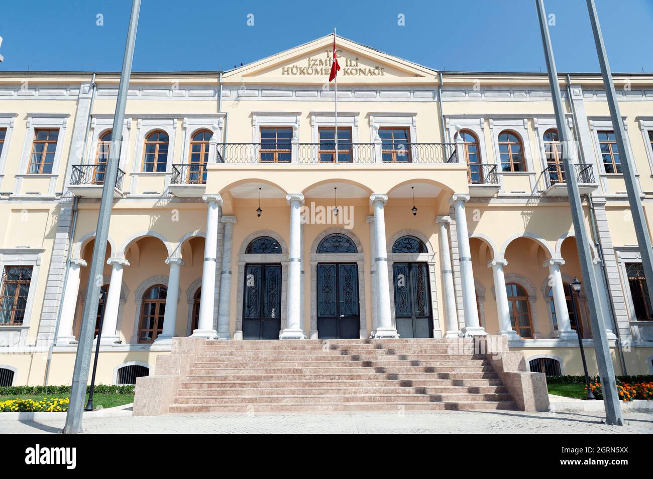 Casa del governo di Izmir restaurata Foto Stock