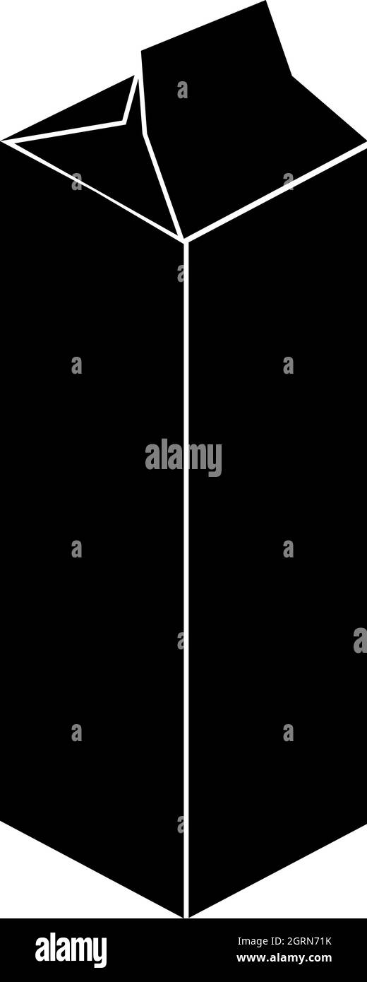 Confezione di carta icona, stile semplice Illustrazione Vettoriale