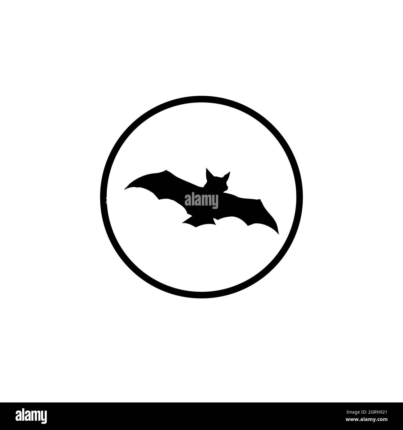 Il logo della collezione BAT o l'icona BAT per Halloween, il set di icone di Halloween, il simbolo e il vettore, possono essere utilizzati per il web, la stampa e il cellulare Illustrazione Vettoriale