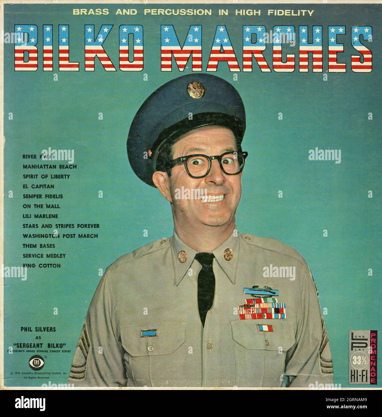 Bilko Marches - Vintage American Comedy Vinyl Album Foto Stock