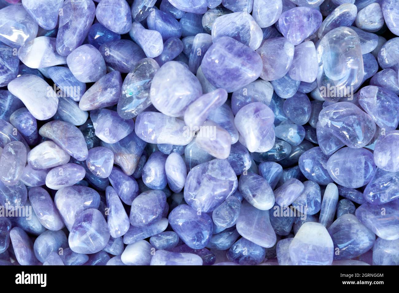 Perle colorate, bracciali colorati, rosari colorati, pietra naturale Foto Stock