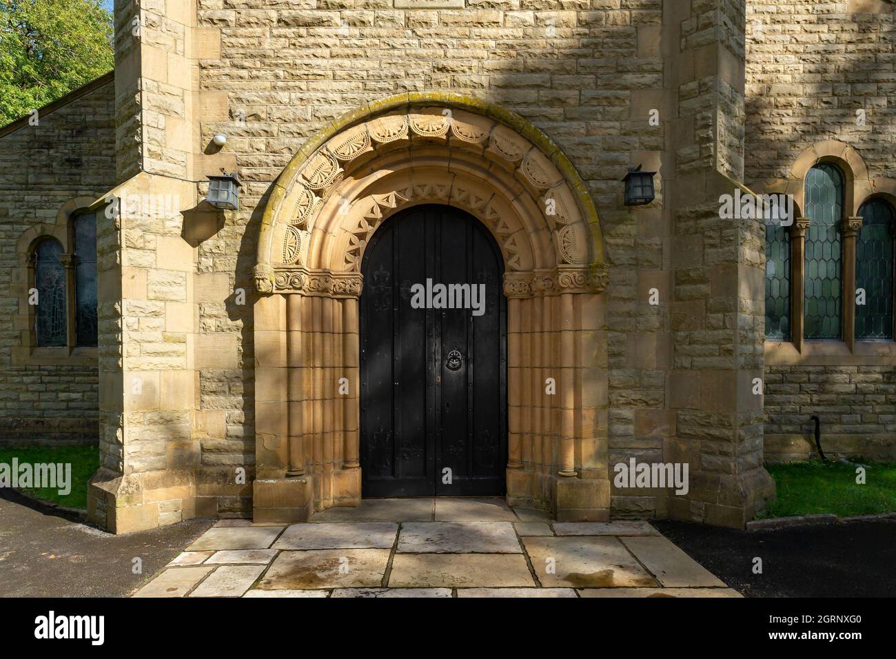 Chiesa parrocchiale di Newchurch Foto Stock