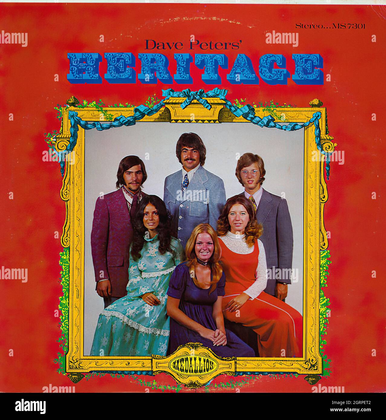 Dave Peters' Heritage - Vintage American Christian Vinyl Album Foto Stock