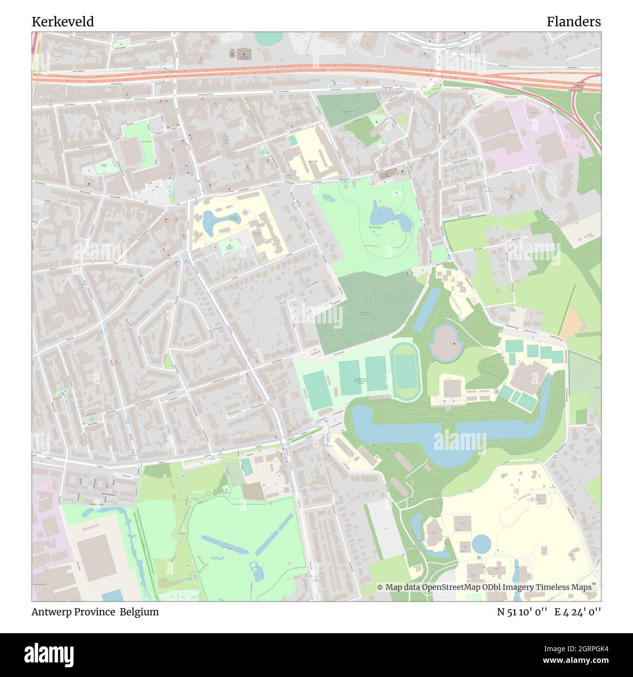 Kerkeveld, Provincia di Anversa, Belgio, Fiandre, N 51 10' 0'', e 4 24' 0''', mappa, Mappa senza tempo pubblicata nel 2021. Viaggiatori, esploratori e avventurieri come Florence Nightingale, David Livingstone, Ernest Shackleton, Lewis and Clark e Sherlock Holmes si sono affidati alle mappe per pianificare i viaggi verso gli angoli più remoti del mondo, Timeless Maps sta mappando la maggior parte delle località del mondo, mostrando il successo di grandi sogni Foto Stock