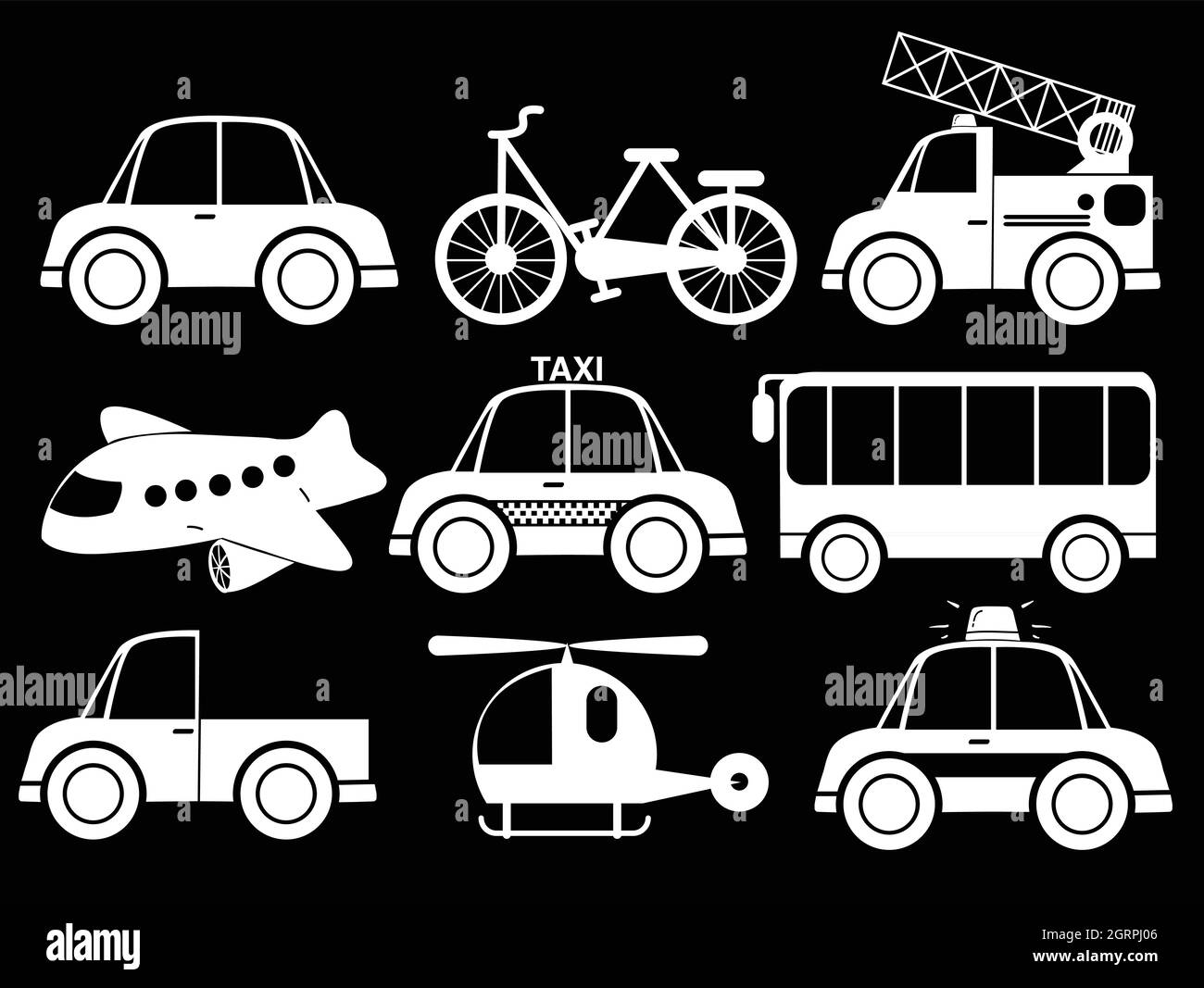 Diversi tipi di trasporto Illustrazione Vettoriale