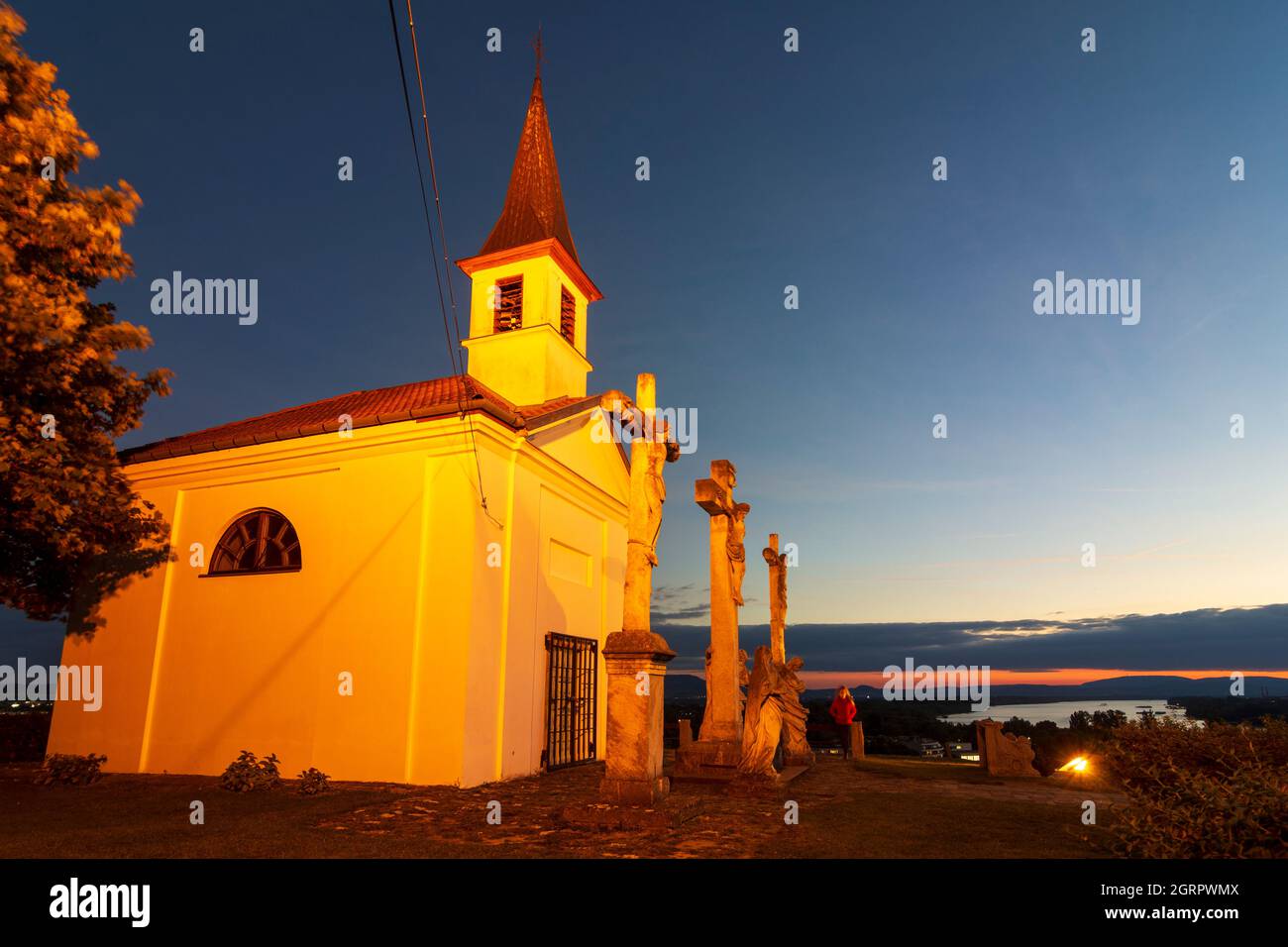 Esztergom (Gran): Cappella del Calvario in , Komarom-Esztergom, Ungheria Foto Stock