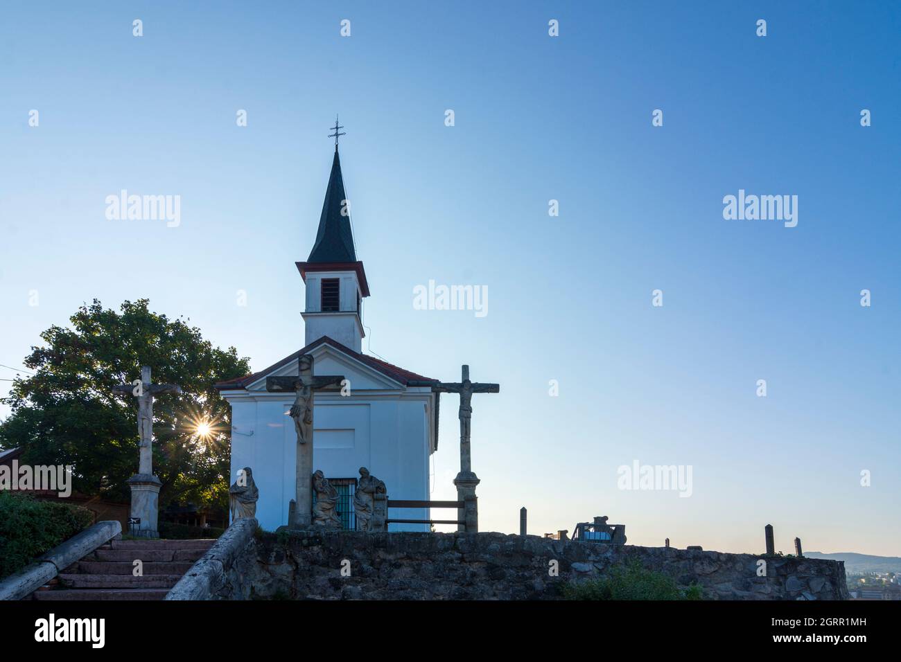 Esztergom (Gran): Cappella del Calvario in , Komarom-Esztergom, Ungheria Foto Stock