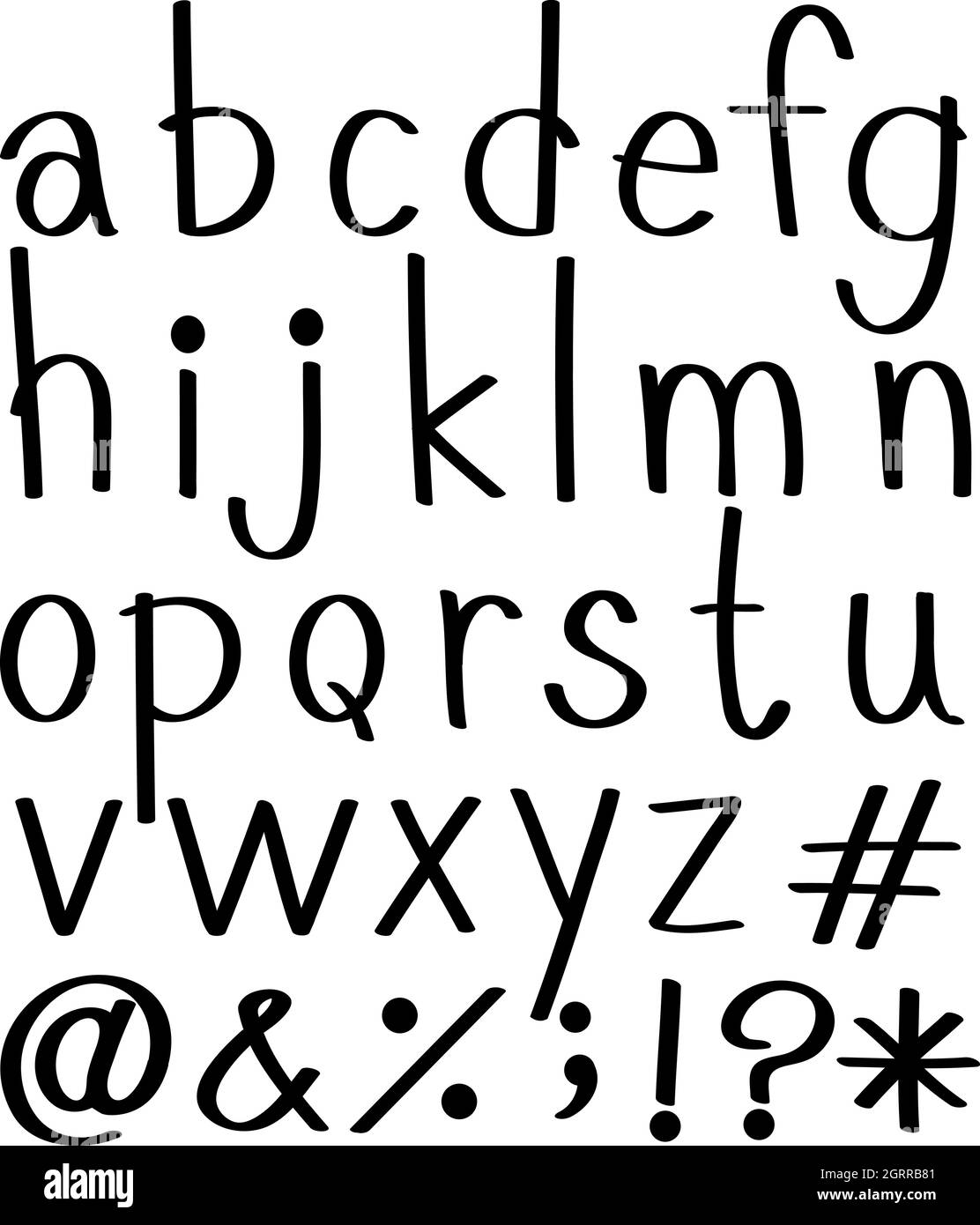 Lettere dell'alfabeto Illustrazione Vettoriale