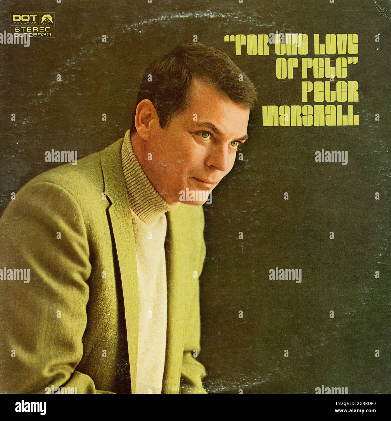 Per l'amore di Peter Marshall - - Album vintage American Comedy Vinyl Foto Stock