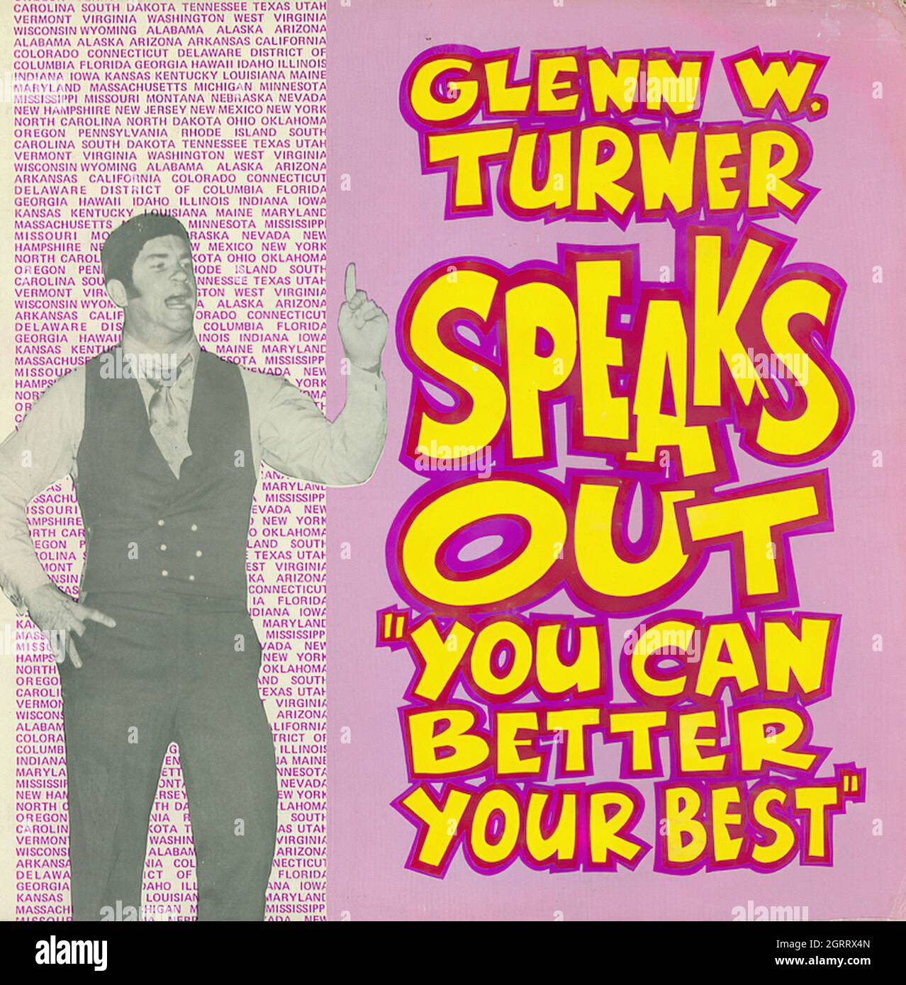 Glenn W. Turner parla - Vintage Vinyl Album Foto Stock