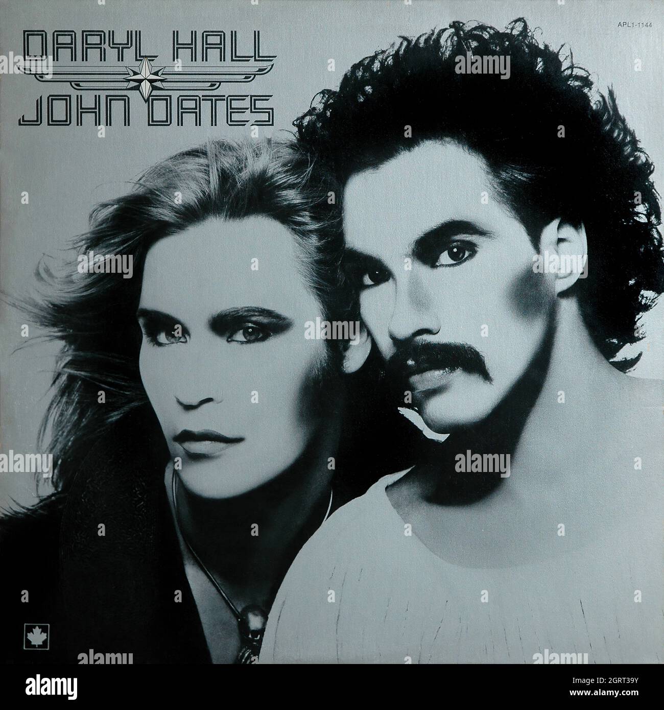 Hall and Oates - Daryl Hall John Oates 1975 - Vintage Vinyl 33 rpm record Foto Stock