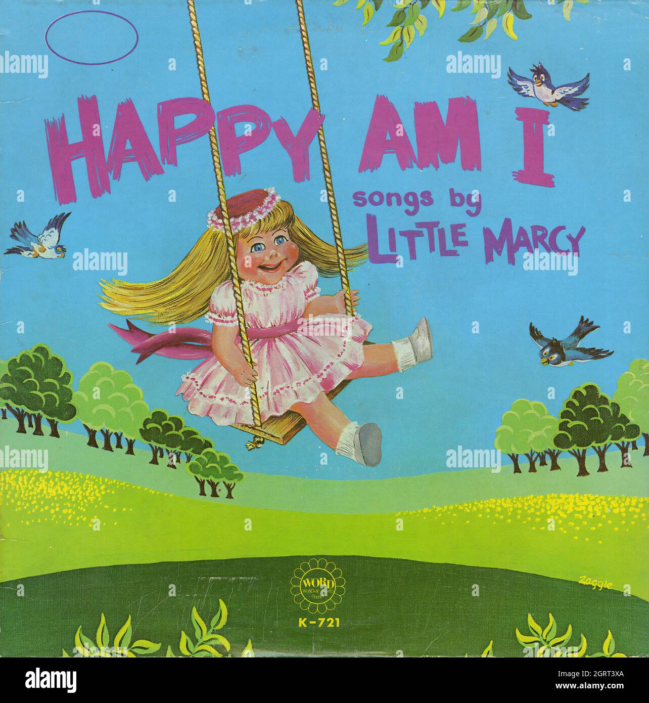 Little Marcy - Happy Am i - Vintage American Christian Vinyl Album Foto Stock