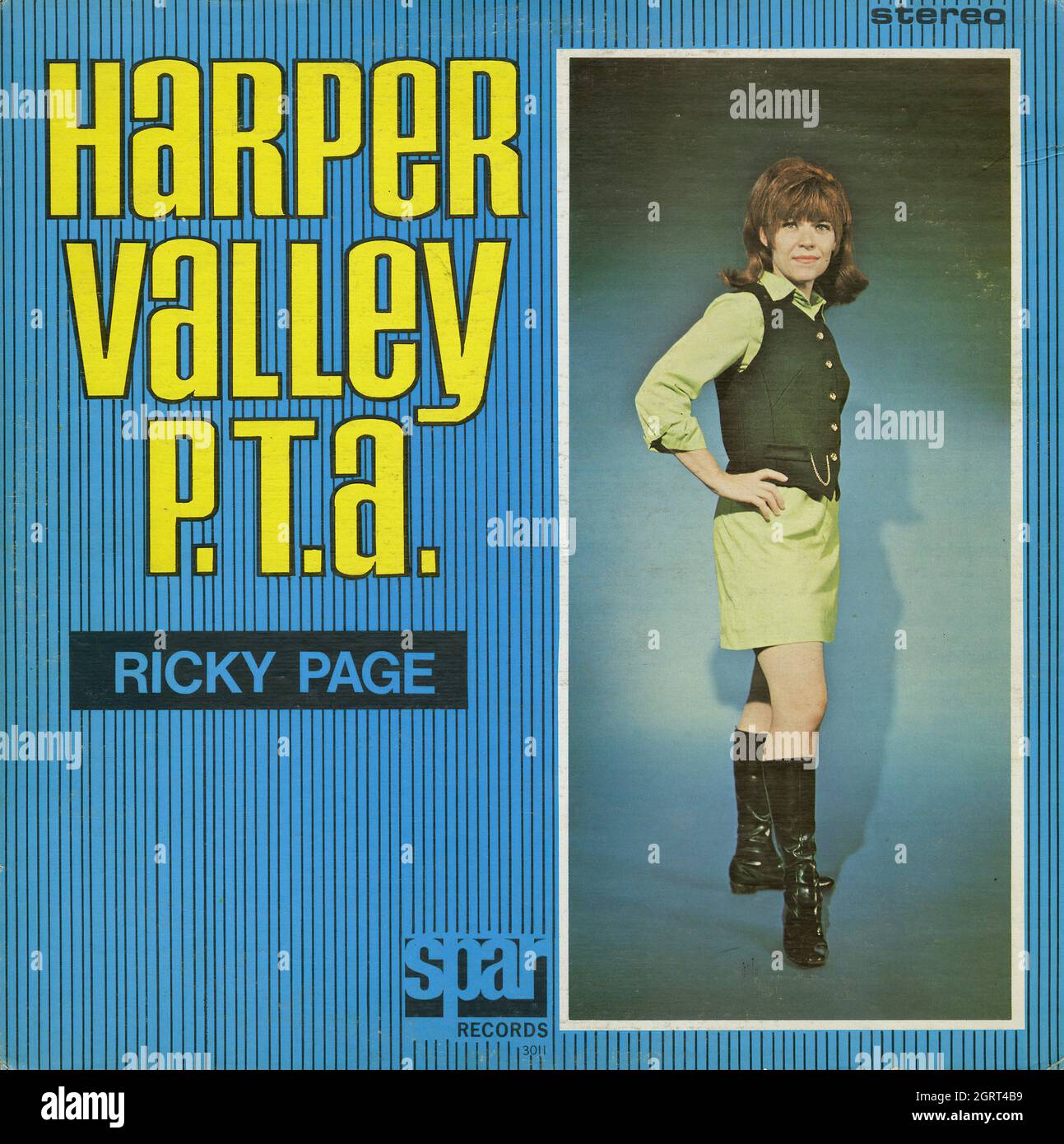 Harper Valley P.T.A. - Album di musica country vintage 01 Foto Stock