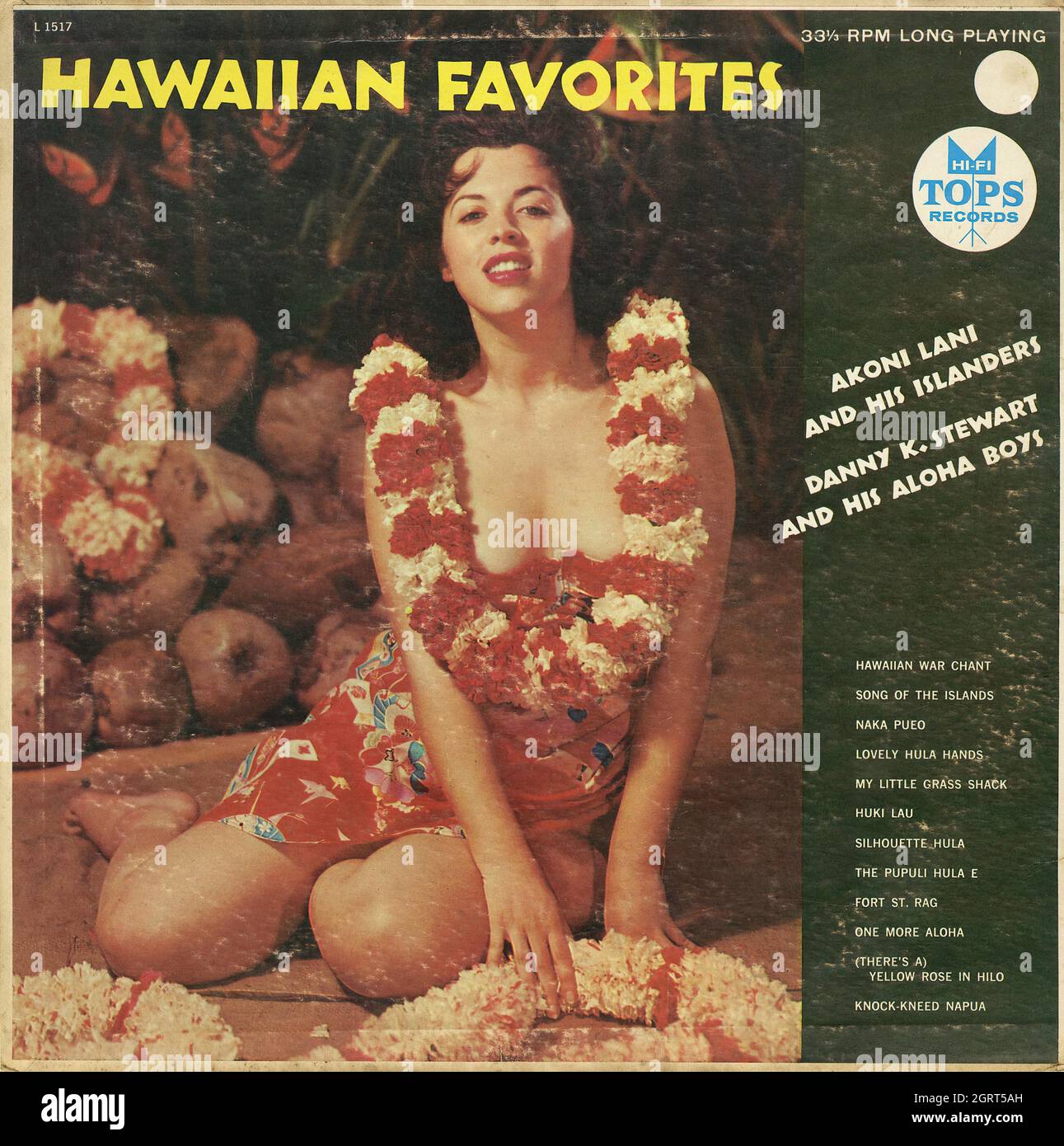 Hawaiani Favorites - Album Vintage Musical Vinyl Foto Stock