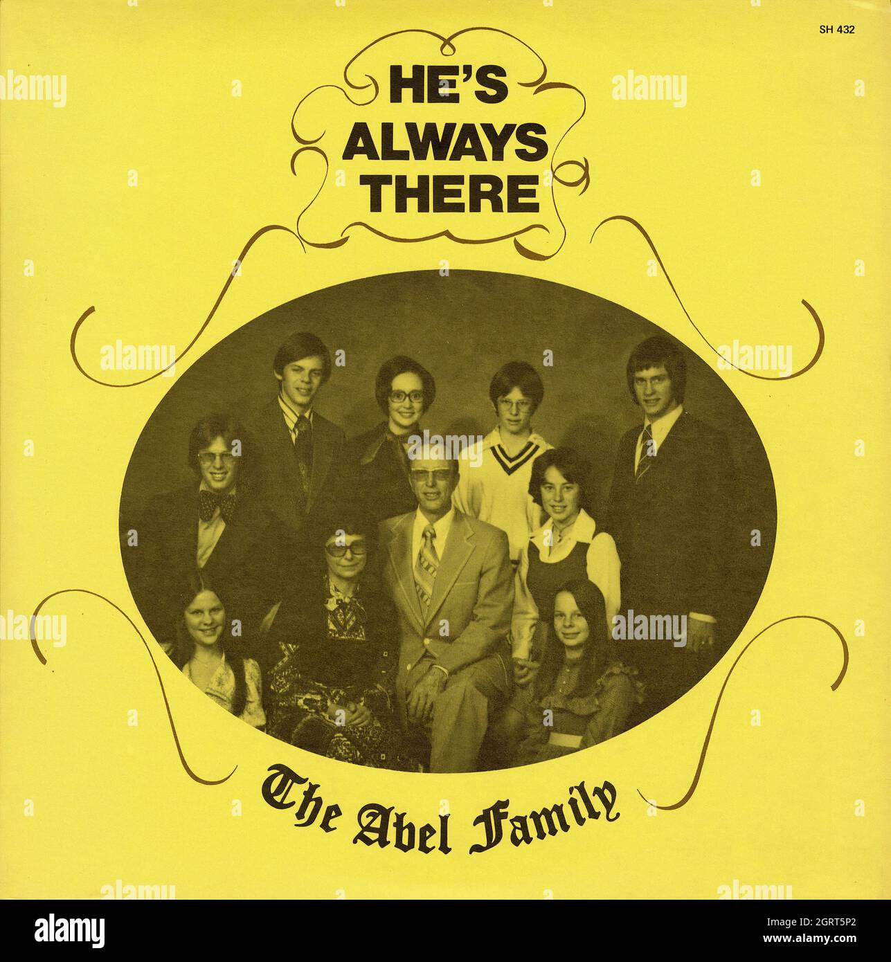 Abel Family - He's Always There - Vintage American Christian Vinyl Album Foto Stock