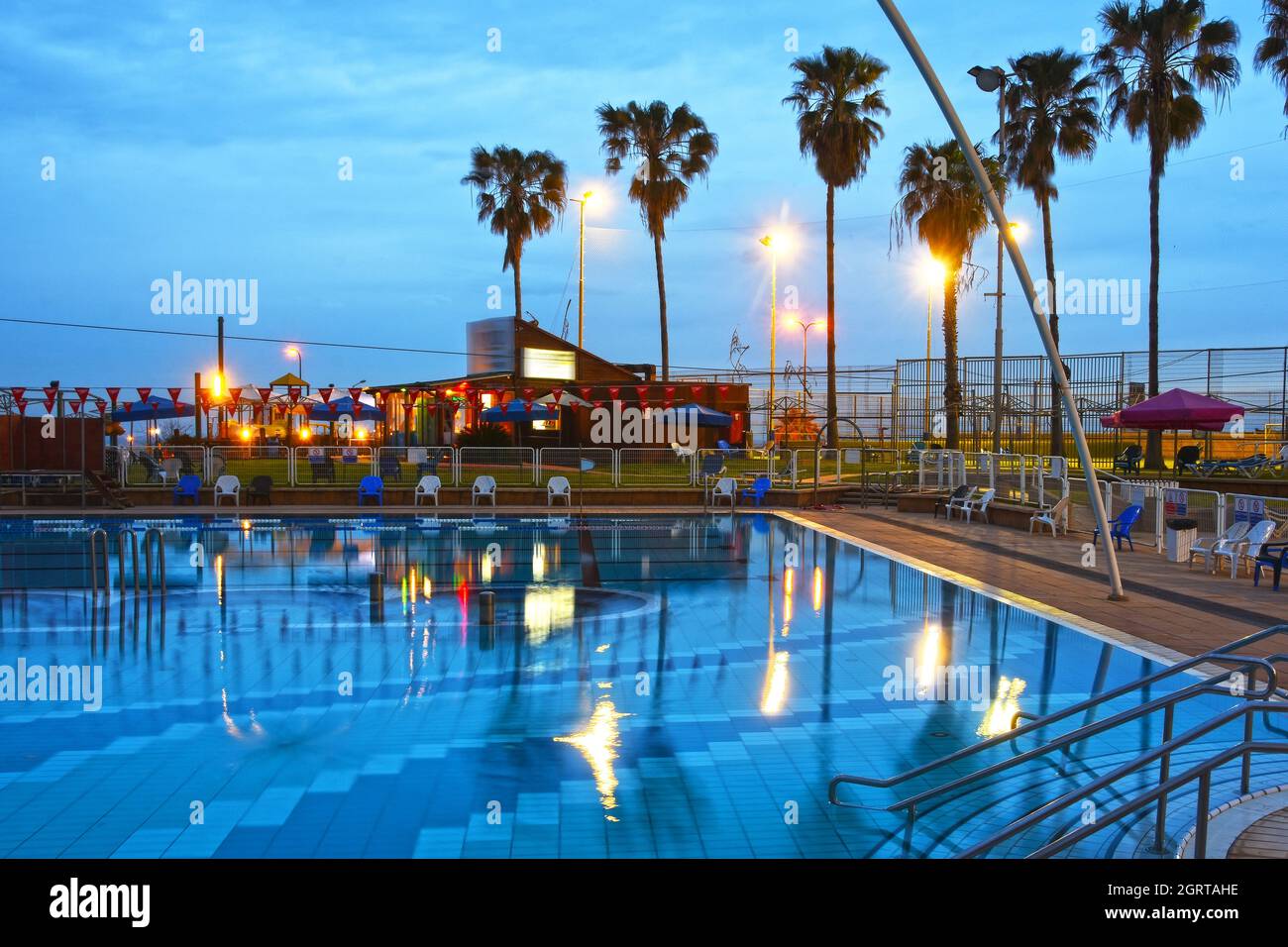 piscina country club Foto Stock