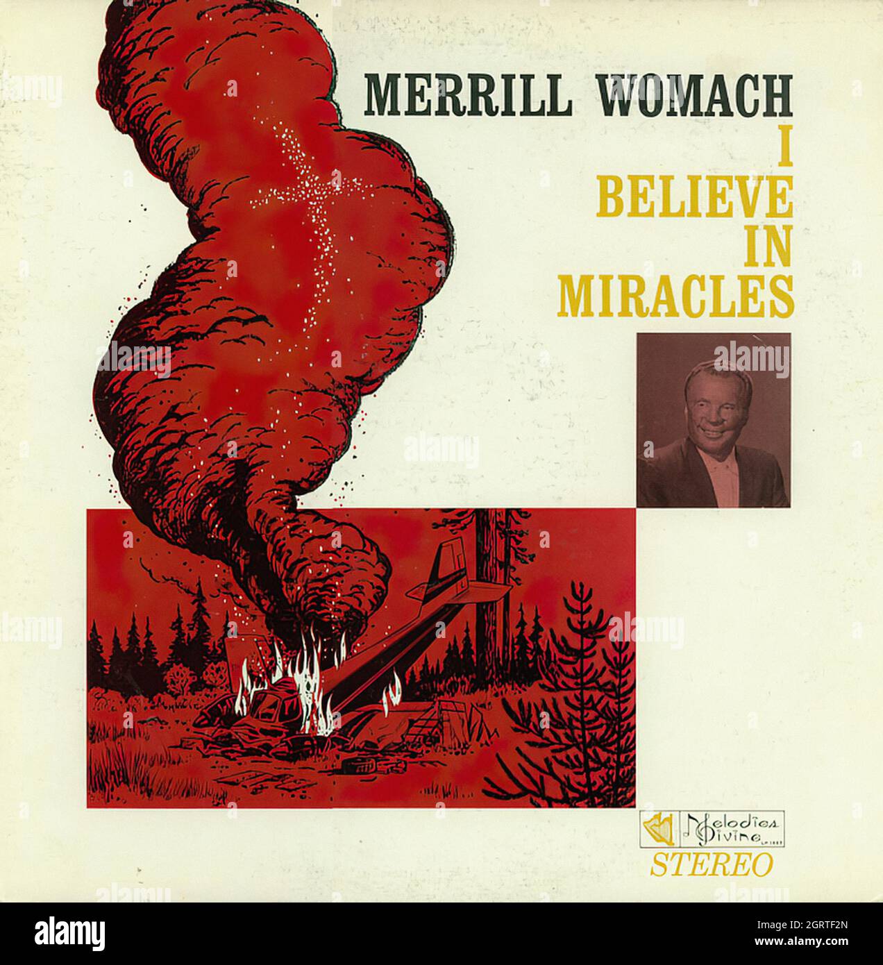 Merrill Womach - Credo in Miracles - Vintage American Christian Vinyl Album Foto Stock