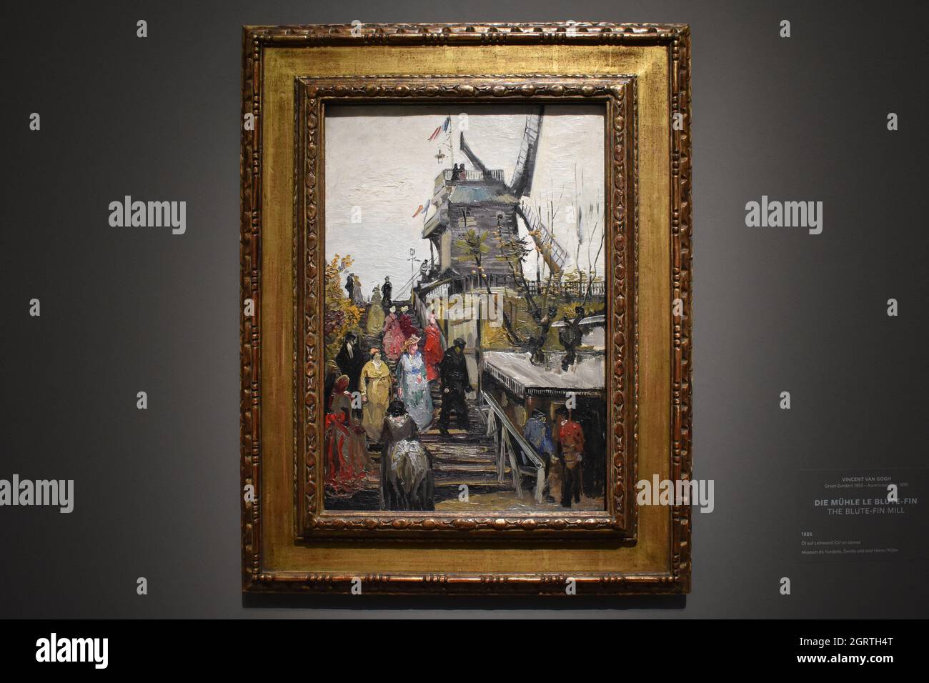 Vincent van Gogh (1853-1890). Il mulino a pinna bluta. Olio su tela. 1886. Museo di Fundatie, Zwolle. Foto Stock
