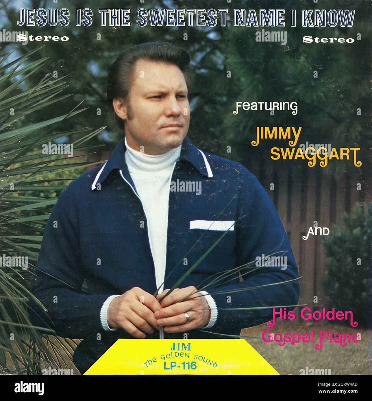 Jimmy Swaggart - Jesus is the Sweetest Name i Know - Vintage American Christian Vinyl Album Foto Stock