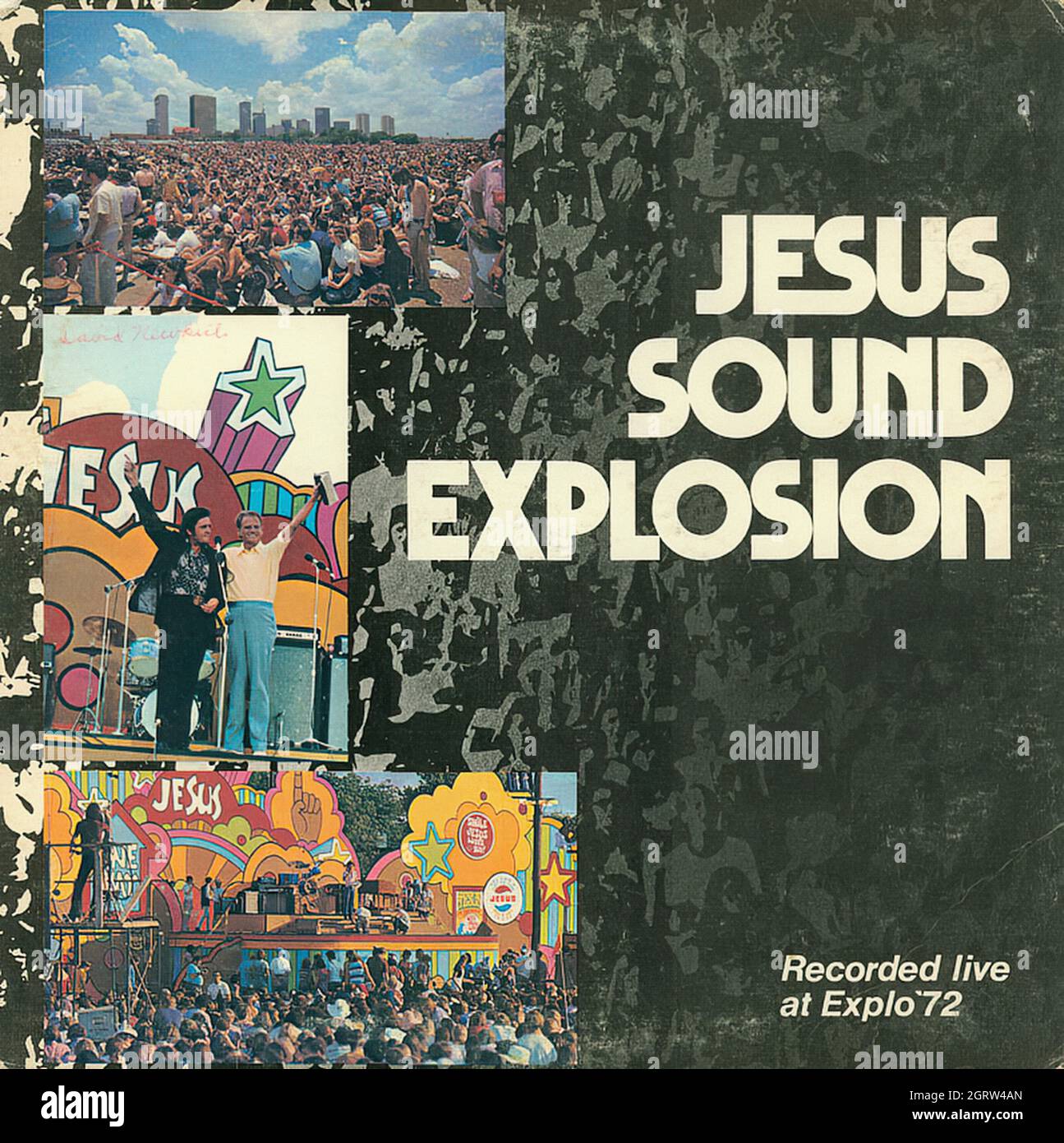 Jesus Sound Explosion - Album vintage American Christian Vinyl Foto Stock