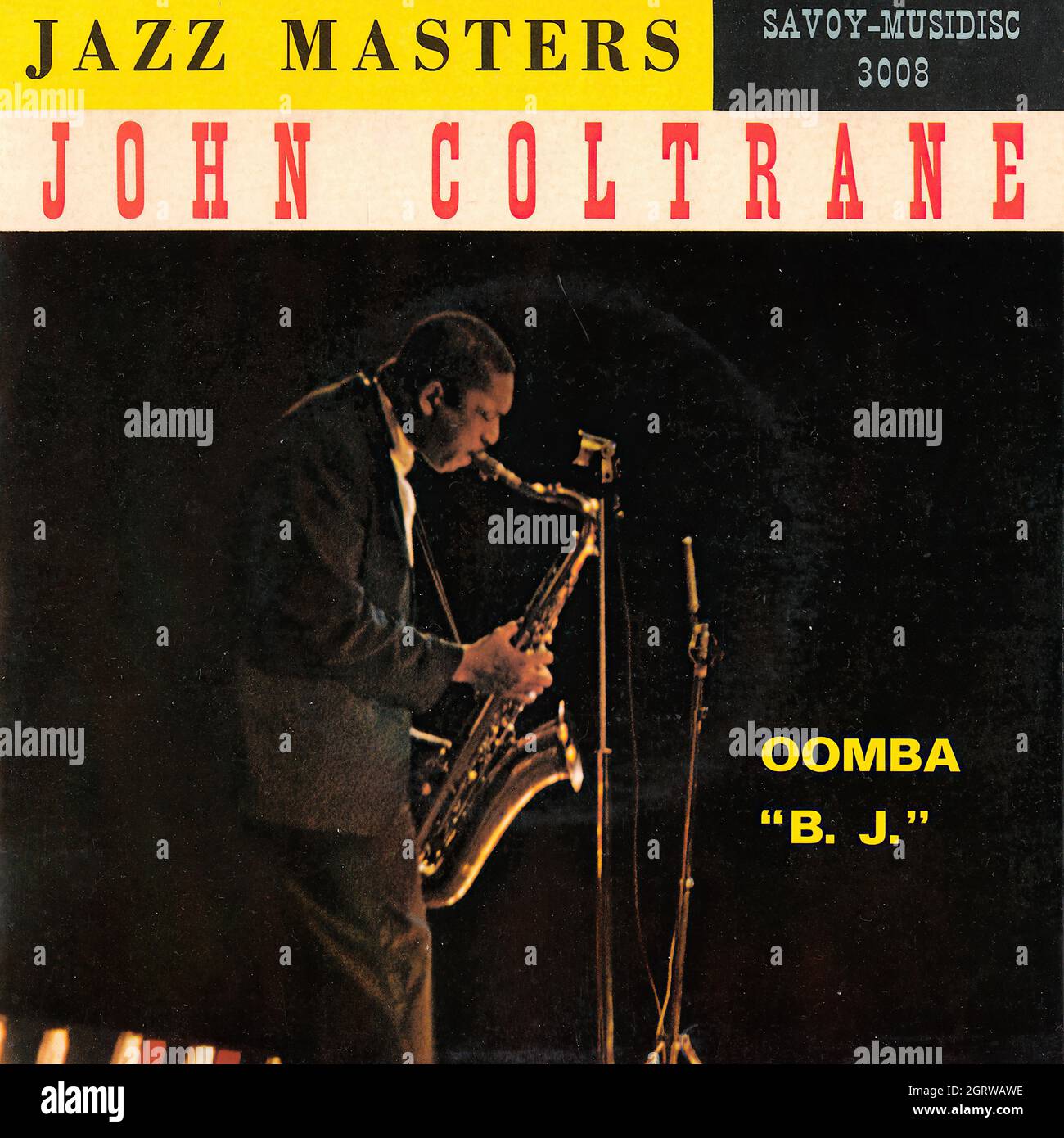 John Coltrane - Oomba - B.J. 45 giri/min - copertina Vintage Vinyl Record Foto Stock