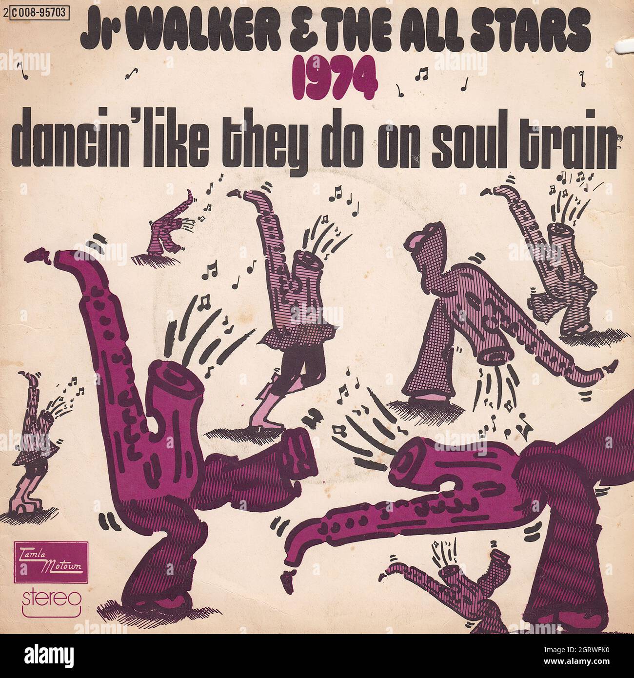JR Walker & The All Stars - Dancin' come fanno su Soul Train - non sono così facile perdere 45 giri/min - Vintage Vinyl Record copertina Foto Stock