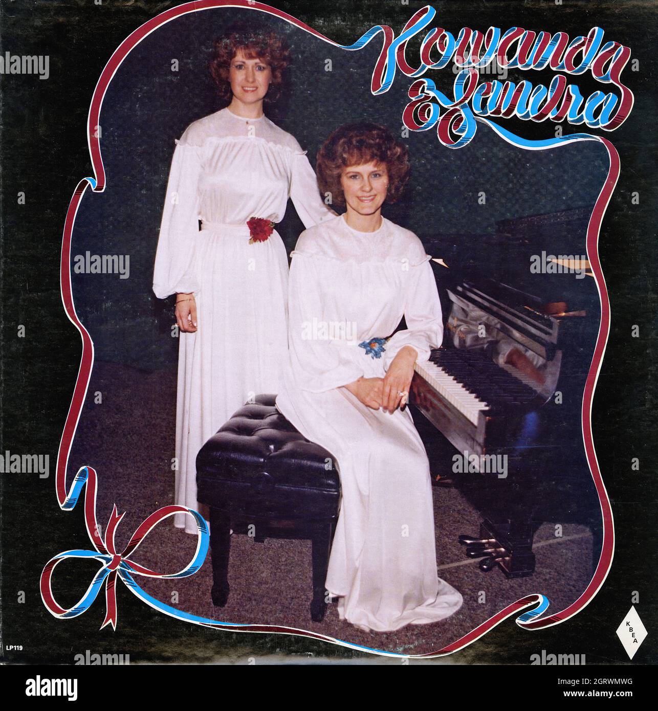 Kowanda e Sandra - Album vintage American Christian Vinyl Foto Stock