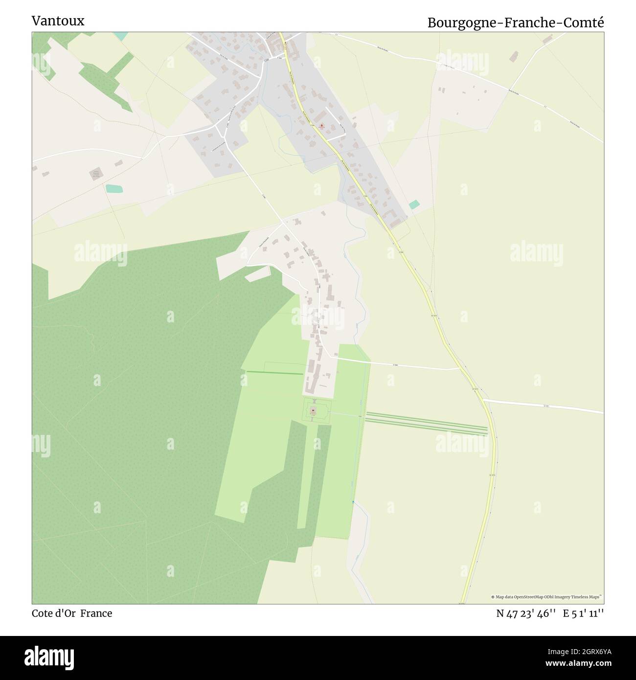 Vantoux, Cote d'Or, Francia, Bourgogne-Franche-Comté, N 47 23' 46''', e 5 1' 11''', mappa, Mappa senza tempo pubblicata nel 2021. Viaggiatori, esploratori e avventurieri come Florence Nightingale, David Livingstone, Ernest Shackleton, Lewis and Clark e Sherlock Holmes si sono affidati alle mappe per pianificare i viaggi verso gli angoli più remoti del mondo, Timeless Maps sta mappando la maggior parte delle località del mondo, mostrando il successo di grandi sogni Foto Stock