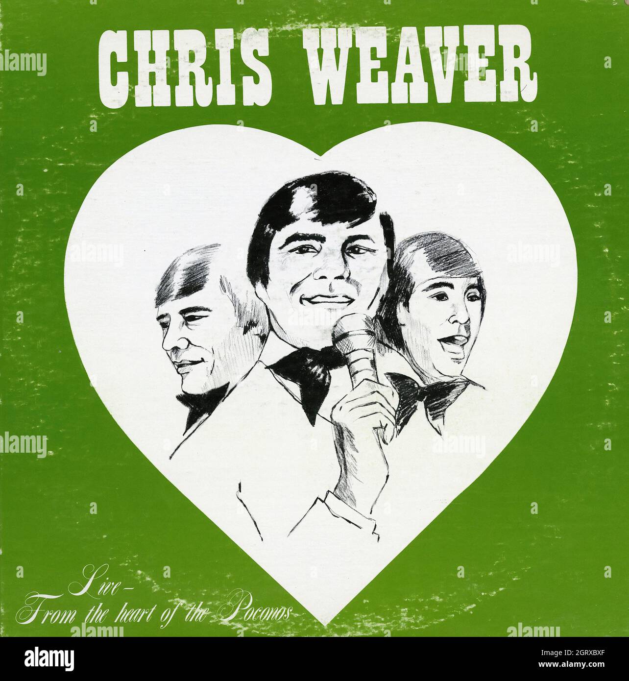 Chris Weaver - Live from the Heart of the Poconos - Vintage Vinyl Album Foto Stock