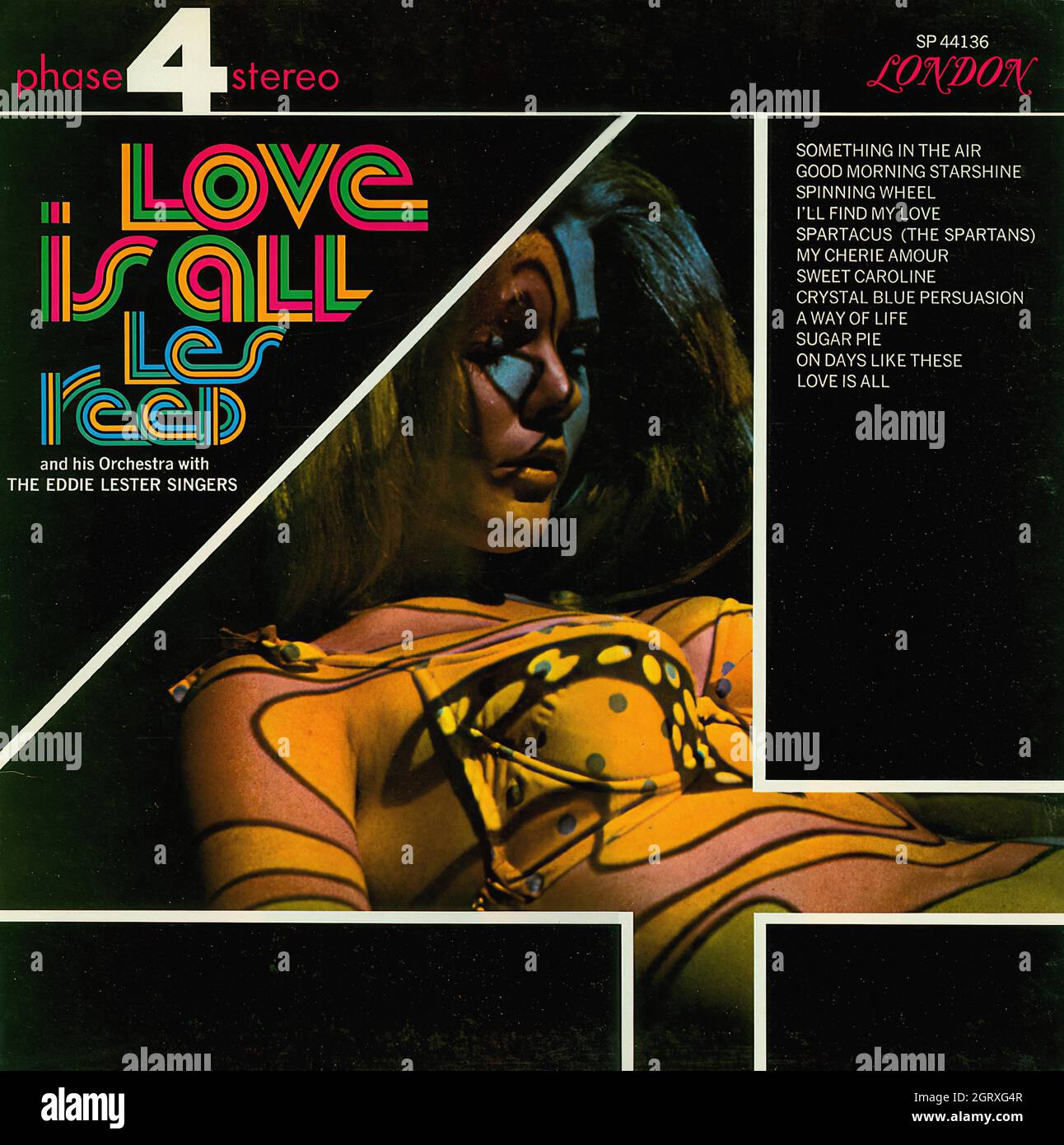 Les Reed - Love is All - Album Vintage Musical Vinyl Foto Stock