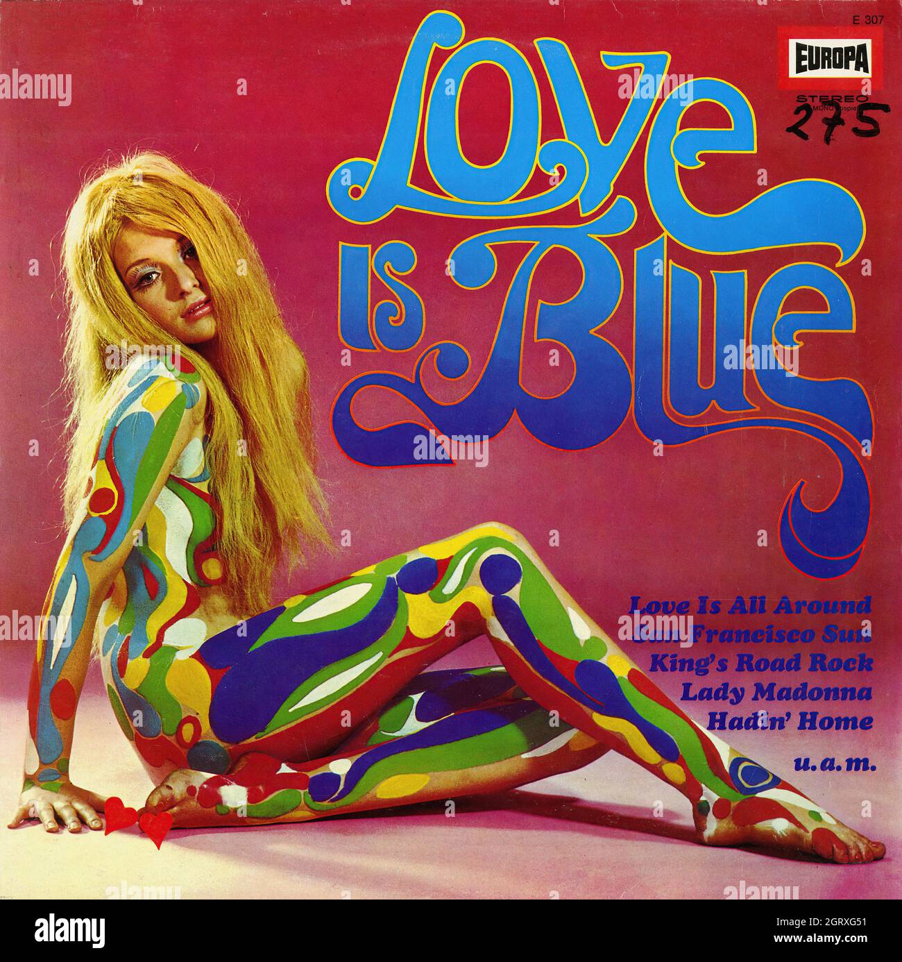 Love is Blue - Vintage Musical Vinyl Album 01 Foto Stock