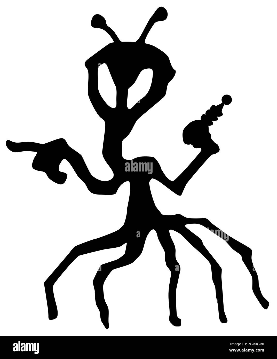 Figura aliena in bianco e nero Immagini senza sfondo e Foto Stock ...