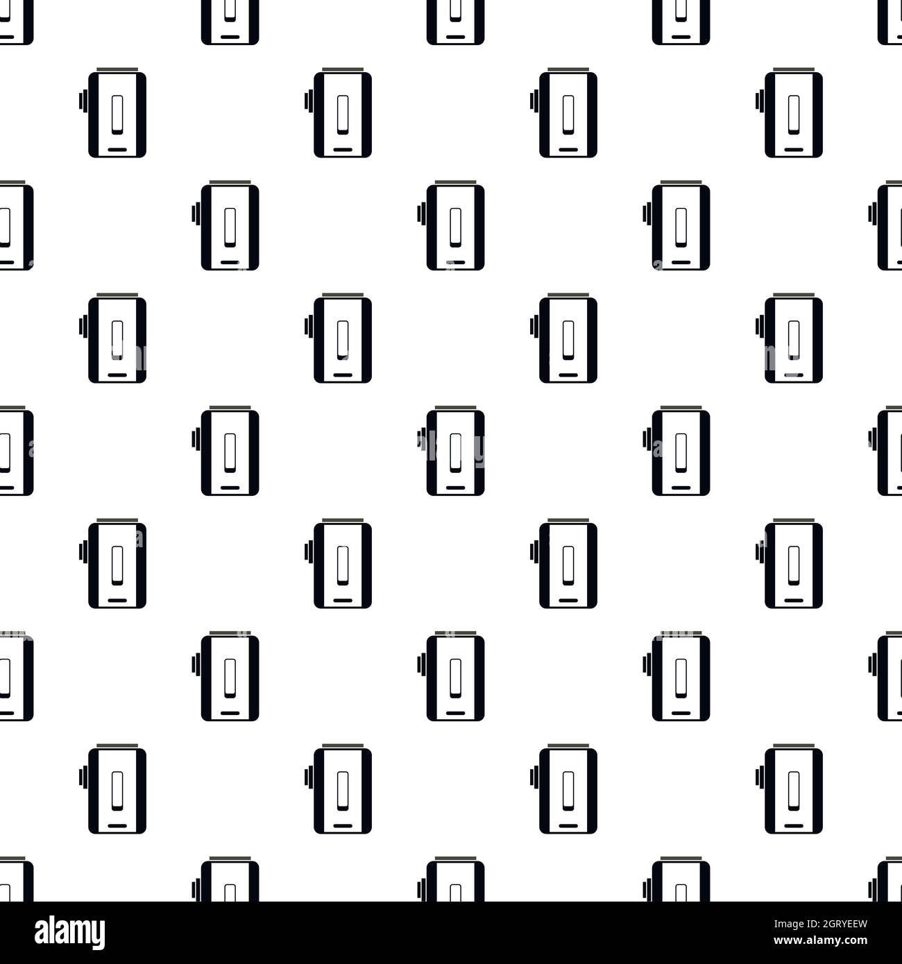 Box mod, vaporizzatore pattern, stile semplice Illustrazione Vettoriale