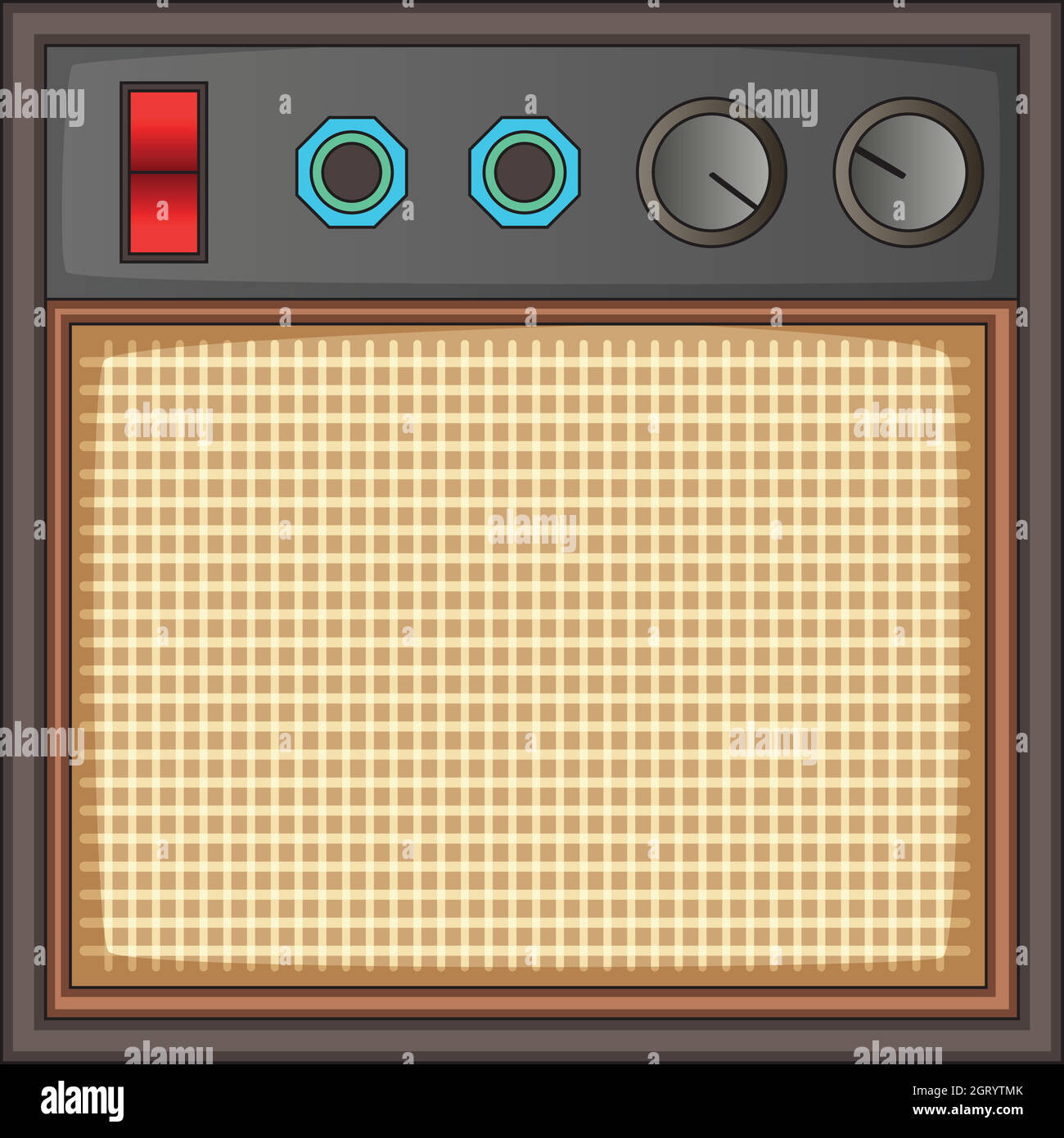 Amplificatore per chitarra icona, stile cartoon Illustrazione Vettoriale
