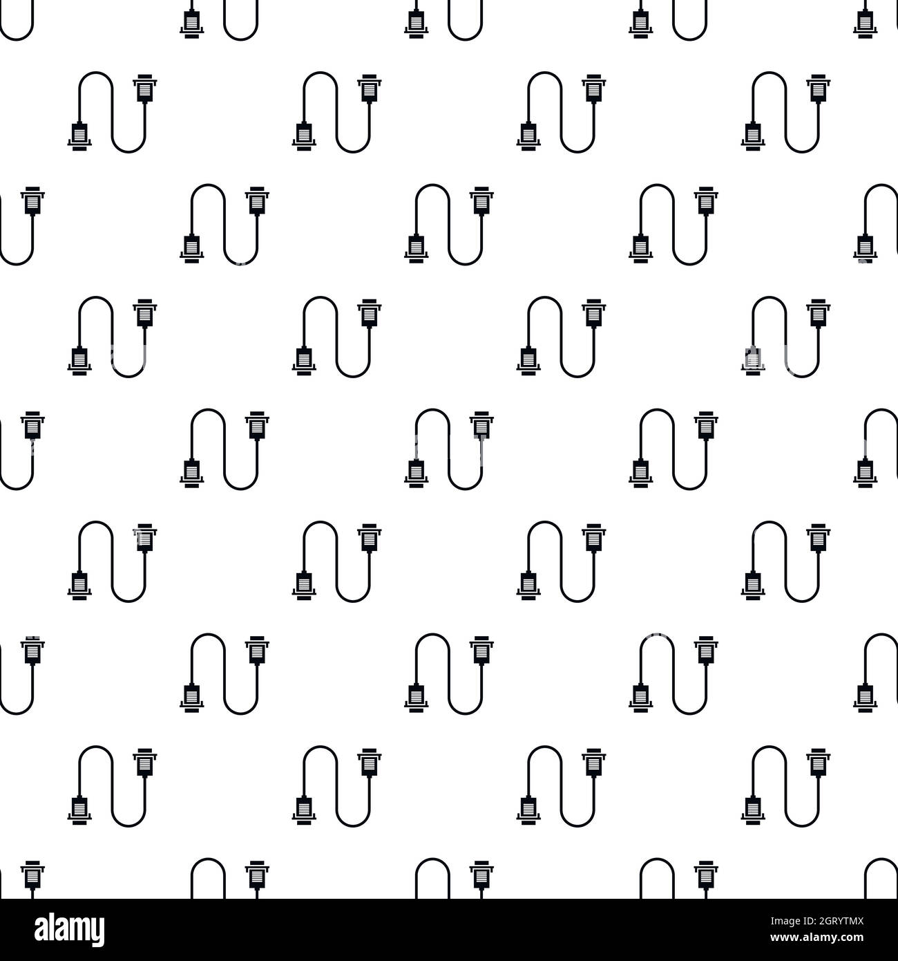 Filo USB pattern, stile semplice Illustrazione Vettoriale