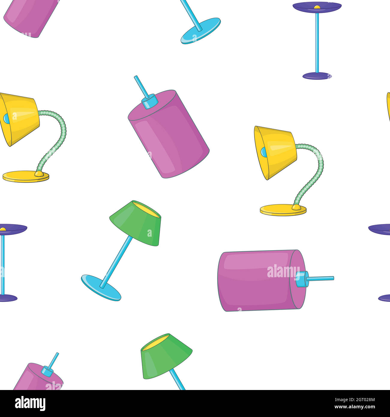 Modello di luce, stile cartoon Illustrazione Vettoriale