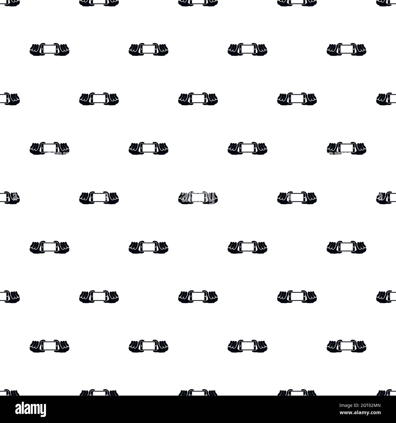 Mani in possesso di un telefono cellulare come per un pattern selfie Illustrazione Vettoriale