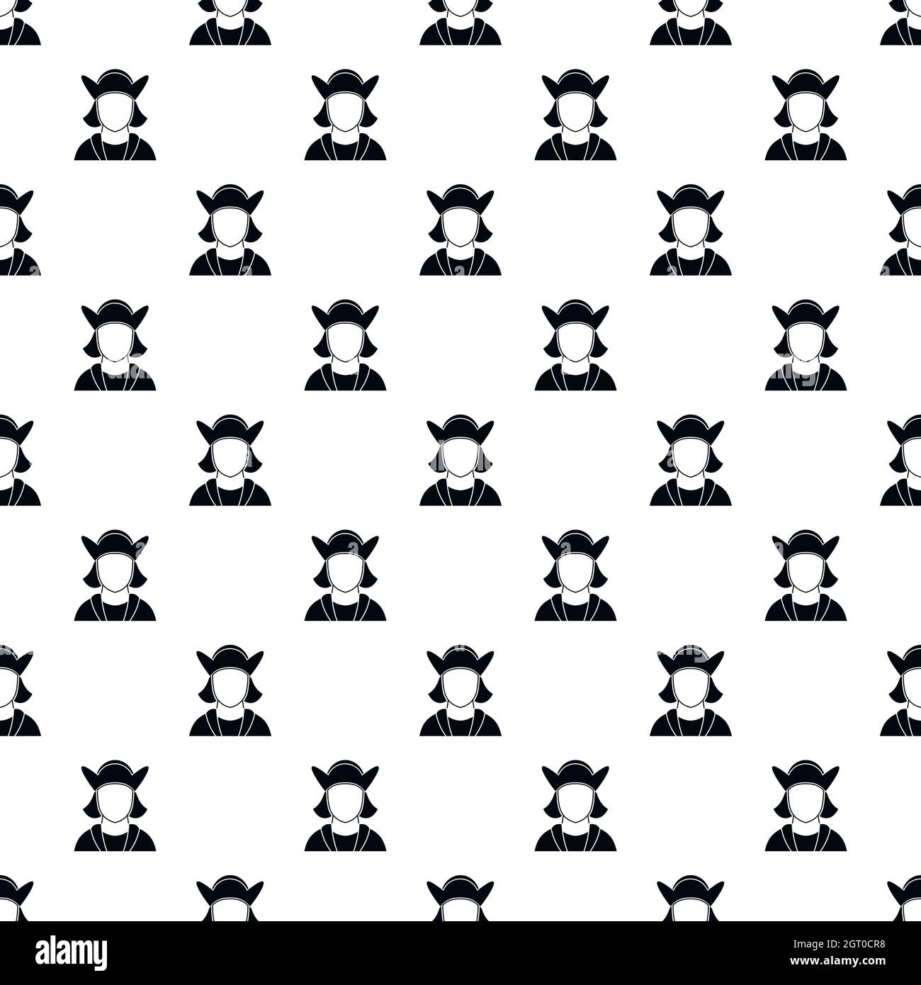 Christopher Columbus costume pattern, stile semplice Illustrazione Vettoriale