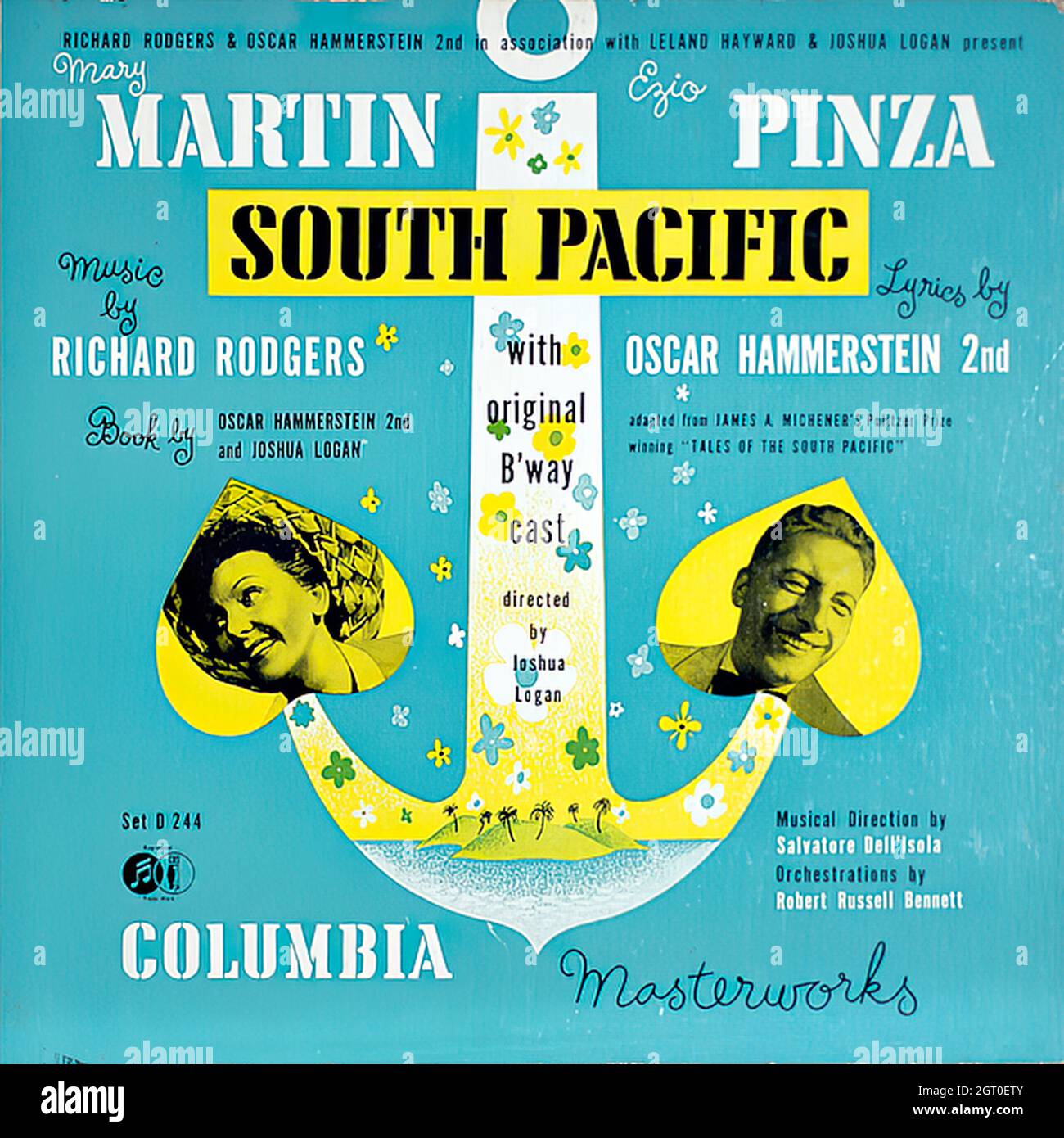 South Pacific 1949 - disco in vinile d'epoca a 78 giri/min Foto Stock