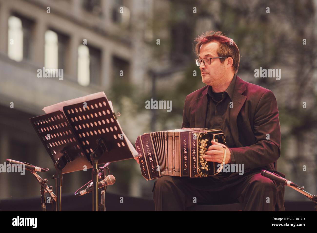 25 settembre 2021, Argentina, Buenos Aires: Durante l'ultimo round del Campionato Mondiale di Tango. Foto Stock