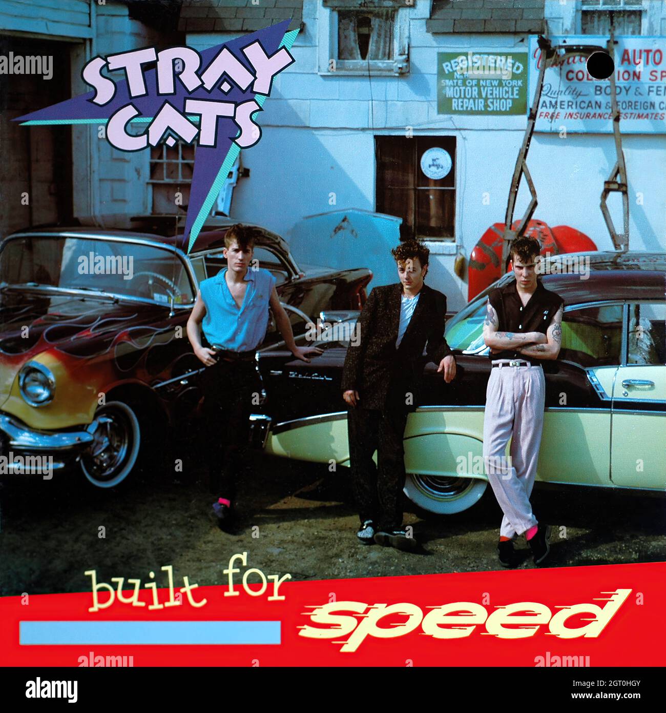 Gatti randagi - costruiti per Speed 1982 - Vintage Vinyl 33 giri/min record Foto Stock