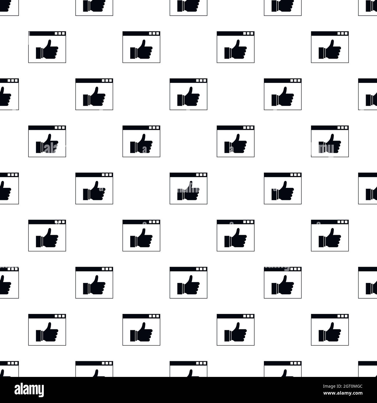 Il monitor di un computer con simili pattern di pulsante Illustrazione Vettoriale