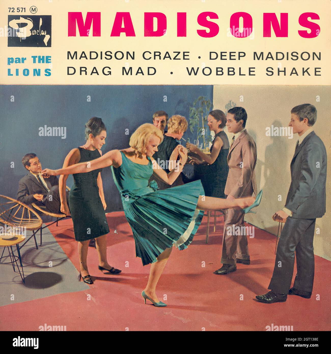 La copertina dei Lions - Madisons EP - Vintage Vinyl Record Foto Stock