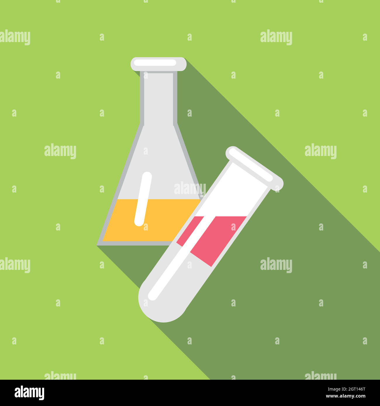 Icona di laboratorio, uno stile piatto Illustrazione Vettoriale